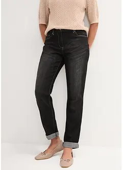 Jeans elasticizzati boyfriend, vita media, bonprix