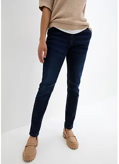 Jeans boyfriend con cinta comoda, vita media, bonprix