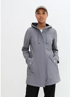 Parka in softshell con cappuccio, bonprix