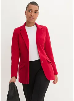 Blazer lungo in jersey di cotone, bonprix