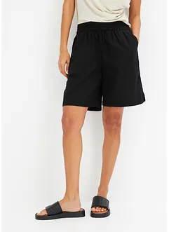 Bermuda in misto lino con elastico in vita, bonprix