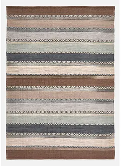 Tappeto kilim a righe in colori naturali delicati, bonprix