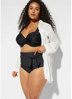 Slip a vita alta per bikini con effetto modellante forte, bonprix