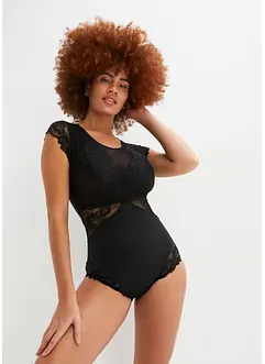 Body senza ferretto con pizzo delicato, bonprix