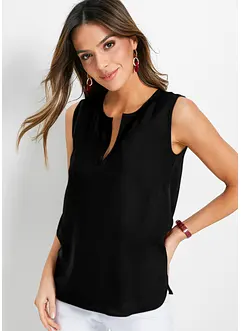 Top in viscosa con piccolo spacco alla scollatura, bonprix