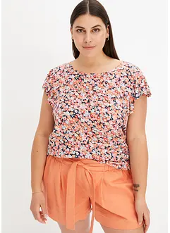Maglia con maniche a volant, bonprix