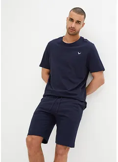 T-shirt e pantaloni corti in maglina di puro cotone biologico (set 2 pezzi), bonprix