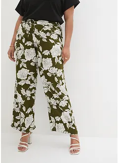 Pantaloni a palazzo in viscosa fluente, bonprix
