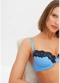 Reggiseno con coppe preformate, ferretto e poliammide riciclata (pacco da 3), bonprix