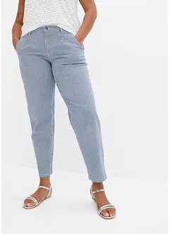 Jeans barrel shape a righe, bonprix