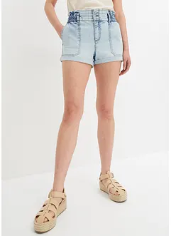 Shorts di jeans paper bag, RAINBOW