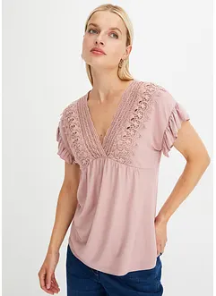 Maglia con pizzo, bonprix