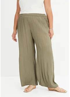 Pantaloni a palazzo in morbida viscosa, bonprix