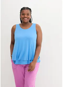 Top in viscosa a doppio strato, bonprix