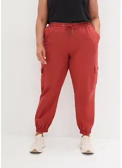 Pantaloni cargo in misto lino, bonprix