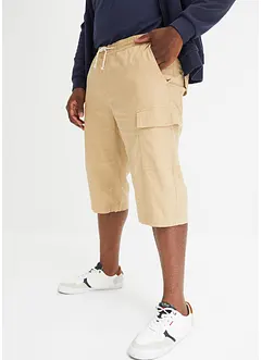 Bermuda cargo in misto lino, regular fit, bonprix