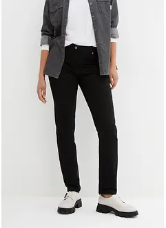 Jeans slim fit con cinta comoda, a vita media, bonprix