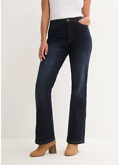 Jeans bootcut con cinta comoda, a vita alta, bonprix