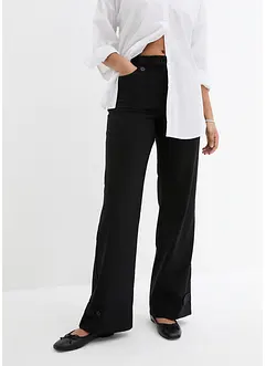 Pantaloni elasticizzati in bengalina con comodo elastico in vita, bonprix