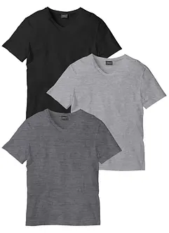 T-shirt con scollo a V (pacco da 3), bonprix