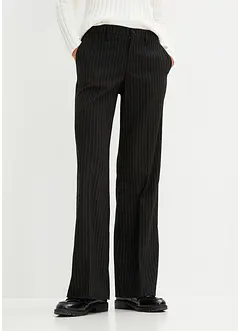 Pantaloni gessati con gambe larghe, bonprix