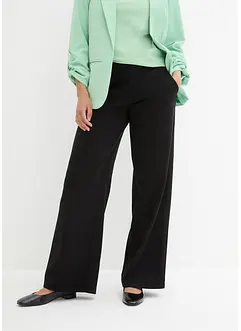 Pantaloni in punto di Roma con fascia comoda in vita, bonprix