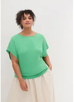 Maglia a coste con maniche a pipistrello, bonprix