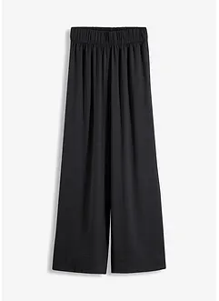 Pantaloni a palazzo fluenti con cinta comoda a vita alta, bonprix