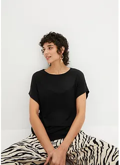 Maglia a coste con maniche a pipistrello, bonprix