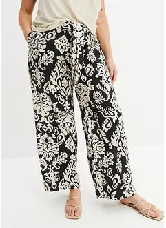 Pantaloni a palazzo con cinta comoda, bonprix