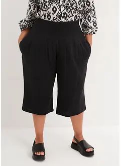 Pantaloni capri in mussola, bonprix