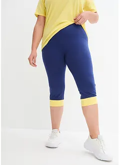 Leggings a pinocchietto sportivi con bordi a contrasto, bonprix