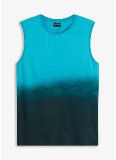 Canotta con colori sfumati in cotone biologico, slim fit, bonprix