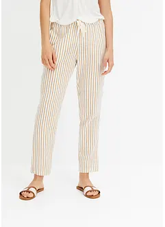 Pantaloni effetto lino, bonprix