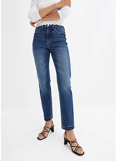 Jeans straight, a vita alta, bonprix