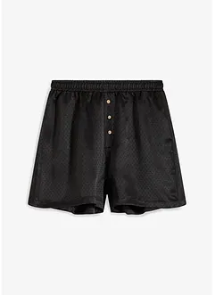 Pantaloni pigiama corti in satin, bonprix