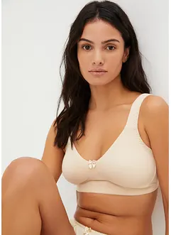 Reggiseno minimizer senza ferretto con cotone biologico (pacco da 2), bonprix