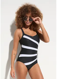 Costume intero con inserti e effetto modellante forte, bonprix