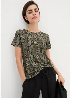 Maglia lunga in fantasia animalier, bonprix