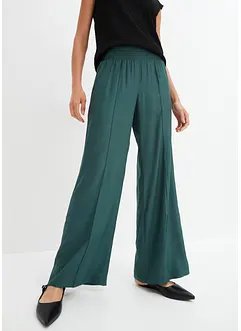 Pantaloni con elastico in vita in viscosa crêpe fluente, bonprix