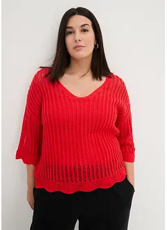 Maglione traforato, bonprix