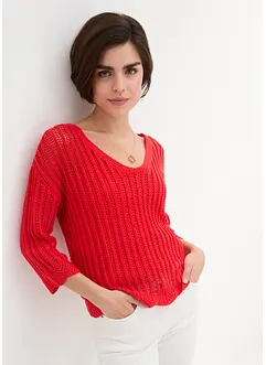 Maglione traforato, bonprix