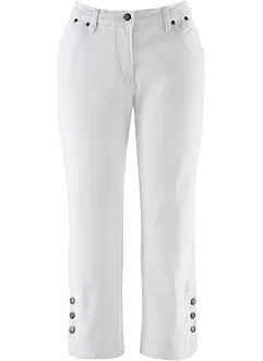 Jeans capri, a vita media, bonprix