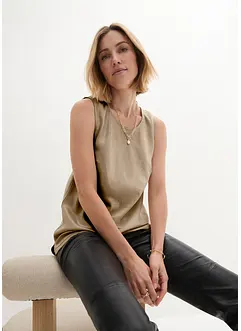 Top in satin fluente, bonprix