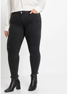 Jeans skinny elasticizzati, vita media, bonprix