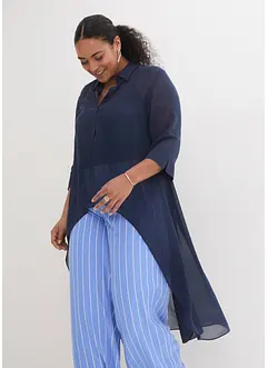 Blusa di chiffon con volant, bonprix