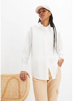 Camicia oversize con bottoni in puro cotone, bonprix