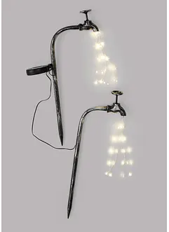 Decorazione solare da giardino a forma di rubinetto (pacco da 2), bonprix