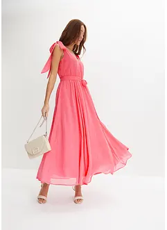 Abito in chiffon con fiocchi, bonprix