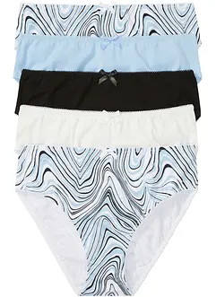 Slip alto con cotone biologico (pacco da 5), bonprix